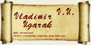 Vladimir Ugarak vizit kartica
